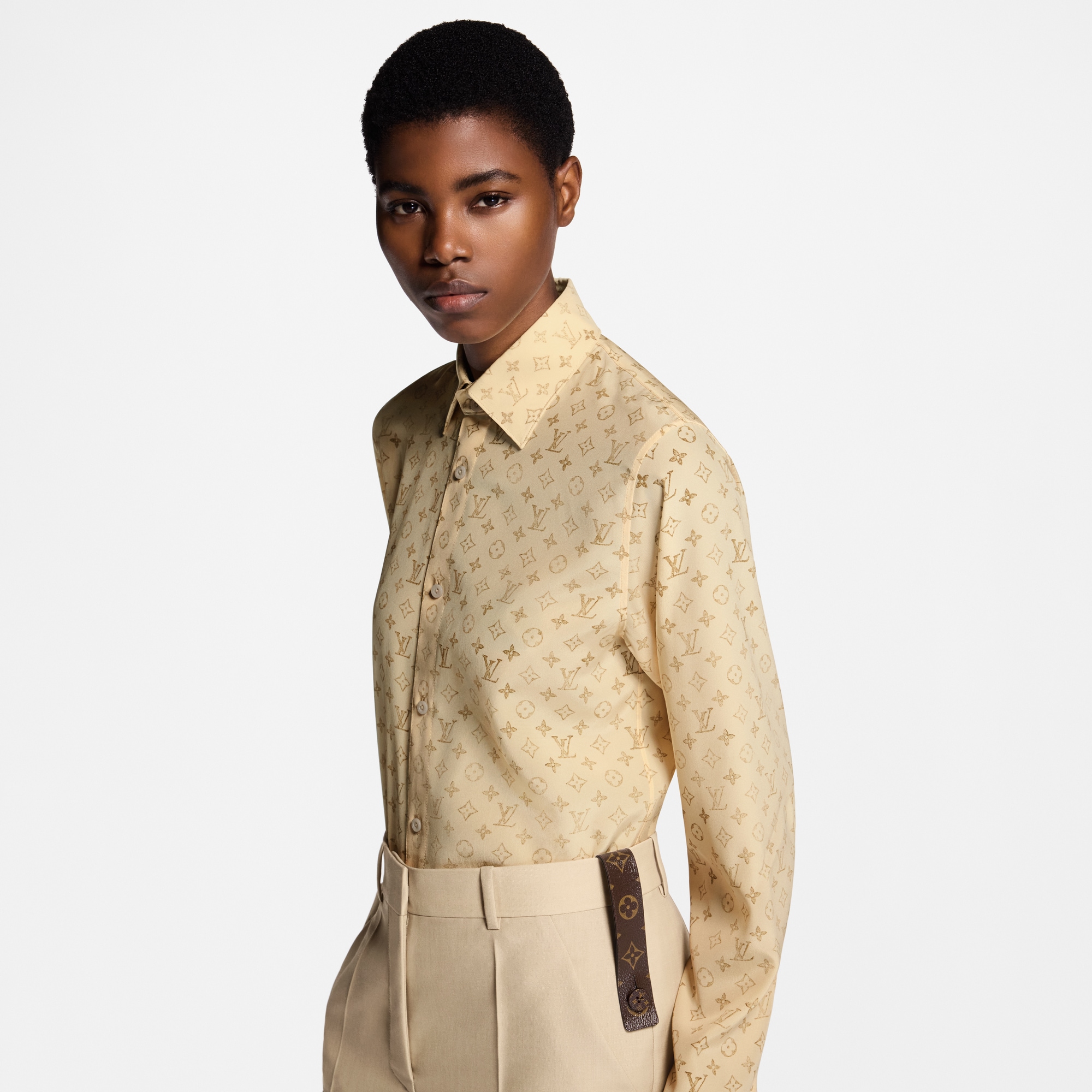Washed Monogram Silk Shirt - Ready to Wear | LOUIS VUITTON